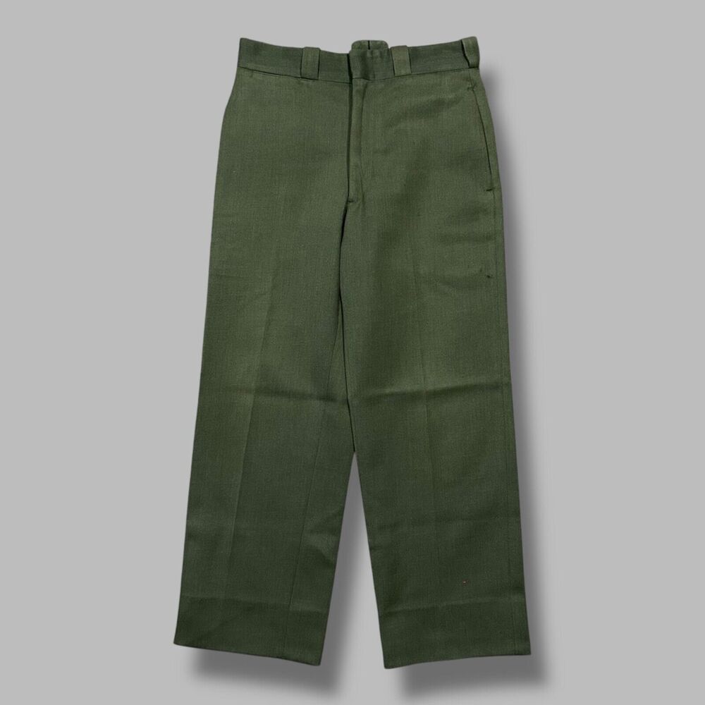 Vintage 30s 40s Wool Pants National Park Service Uniform Union Made 30x27 Green